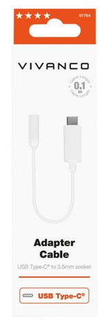Vivanco Adapter USB Type-C to 3.5mm Hvit