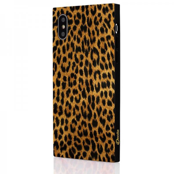 iDecoz iPhone X/Xs Deksel Square Case Leopard