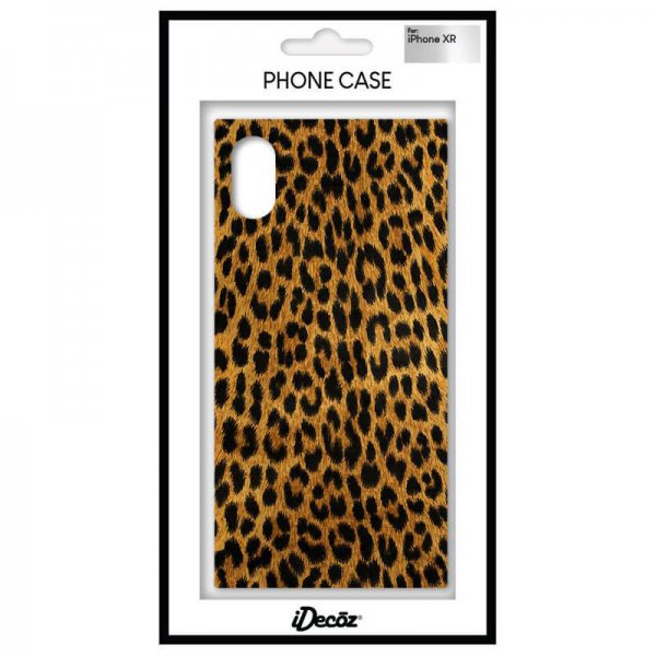 iDecoz iPhone Xr Deksel Square Case Leopard