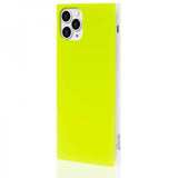 iDecoz iPhone 11 Pro Deksel Square Case Neon Gul