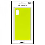 iDecoz iPhone X/Xs Deksel Square Case Neon Gul