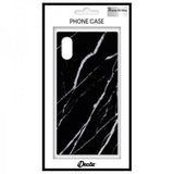 iDecoz iPhone Xs Max Deksel Square Case Marble Svart