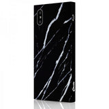 iDecoz iPhone X/Xs Deksel Square Case Marble Svart