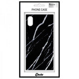 iDecoz iPhone Xr Deksel Square Case Marble Svart