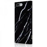 iDecoz iPhone 7 Plus/iPhone 8 Plus Deksel Square Case Marble Svart