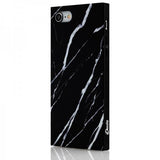 iDecoz iPhone 7/8/SE Deksel Square Case Marble Svart