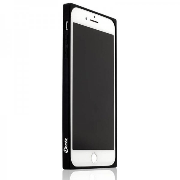 iDecoz iPhone 7/8/SE Deksel Square Case Marble Svart