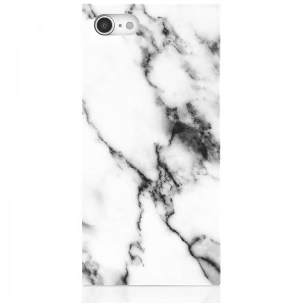 iDecoz iPhone 7/8/SE Deksel Marmormønster Hvit