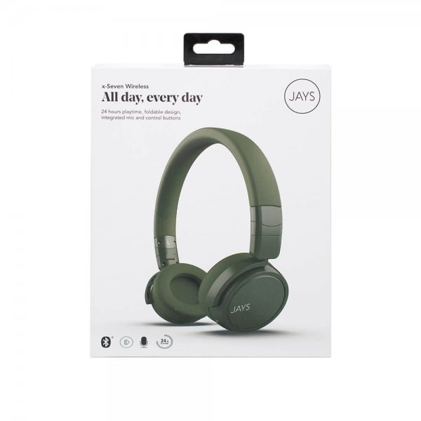 Jays Hodetelefoner x-Seven Trådlös On-Ear Grønn