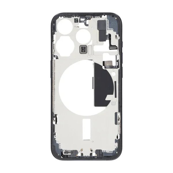 Midtramme med smådeler for iPhone 15 Pro - Blå titan OEM