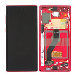 Samsung Galaxy Note 10 Skjerm med LCD Display - Rød