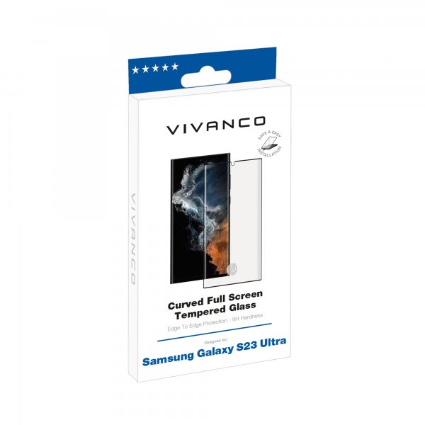 Vivanco Samsung Galaxy S23 Ultra Skjermbeskytter Full Screen 3D