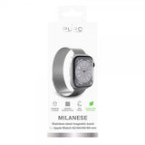 Puro Apple Watch 44/45/46mm/Apple Watch Ultra Armbånd Milanese Sølv
