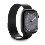 Puro Apple Watch 44/45/46mm/Apple Watch Ultra Armbånd Milanese Svart