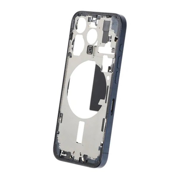 Midtramme med smådeler for iPhone 15 Pro - Blå titan OEM