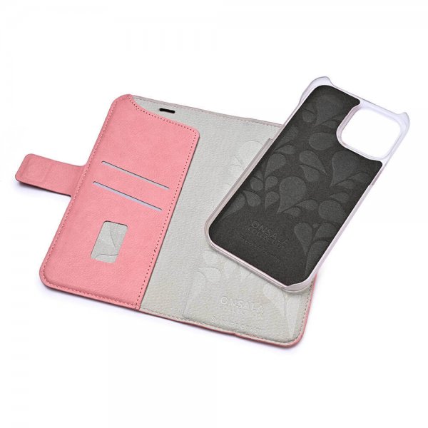 Onsala iPhone 13 Pro Etui Fashion Edition Avtakbart Deksel Dusty Pink
