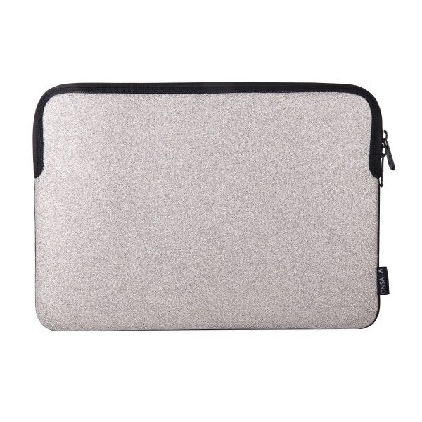 Onsala Sleeve Laptop Deksel Glitter 14" Sølv