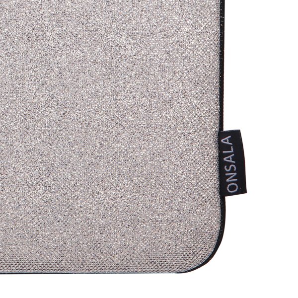Onsala Sleeve Laptop Deksel Glitter 14" Sølv