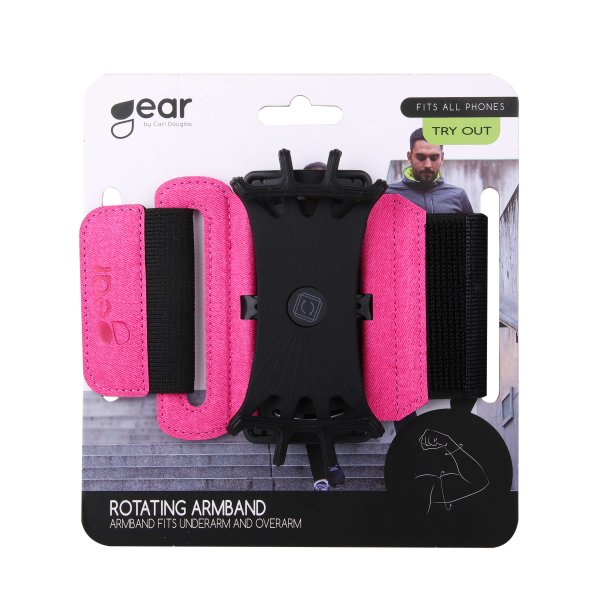 Gear Sportarmbånd Premium Vridbar Holder Rosa