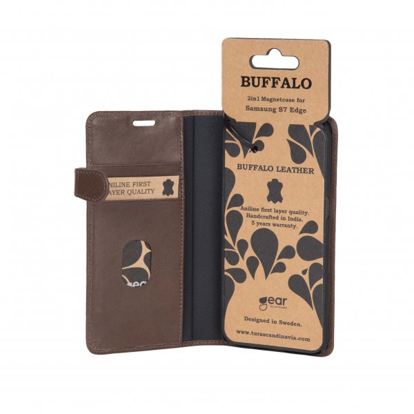 Buffalo Samsung Galaxy S7 Edge Etui 2in1 Magnet Case Brun