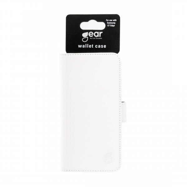 Gear Samsung Galaxy S7 Edge Etui 2 Kortlomme Hvit
