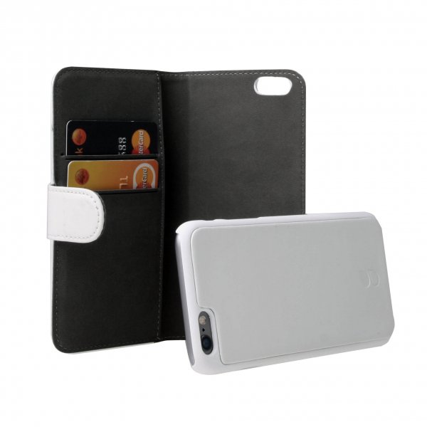 Gear iPhone 6/6S Etui 2 Kortlomme Avtakbart deksel Hvit