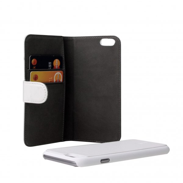 Gear iPhone 6/6S Etui 2 Kortlomme Avtakbart deksel Hvit