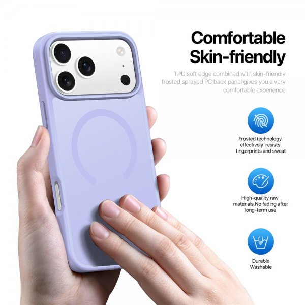 Dux Ducis iPhone 17 Pro Deksel Yind Series MagSafe Lilla