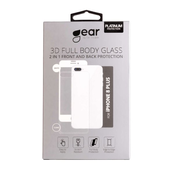 Gear iPhone 8 Plus Skjermbeskytter Front & Back