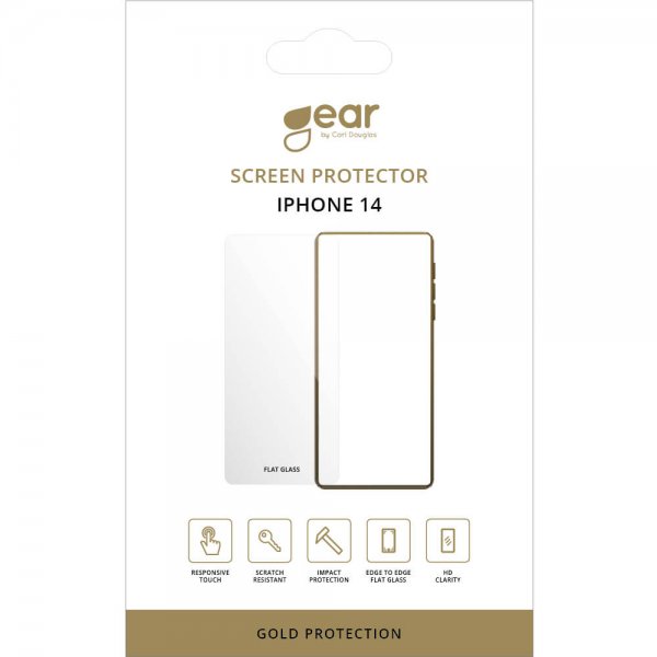 Gear iPhone 13/13 Pro/14/16e/17e Skjermbeskytter 2.5D