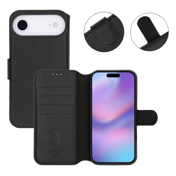 Rvelon iPhone Air Etui Ekte Skinn Svart