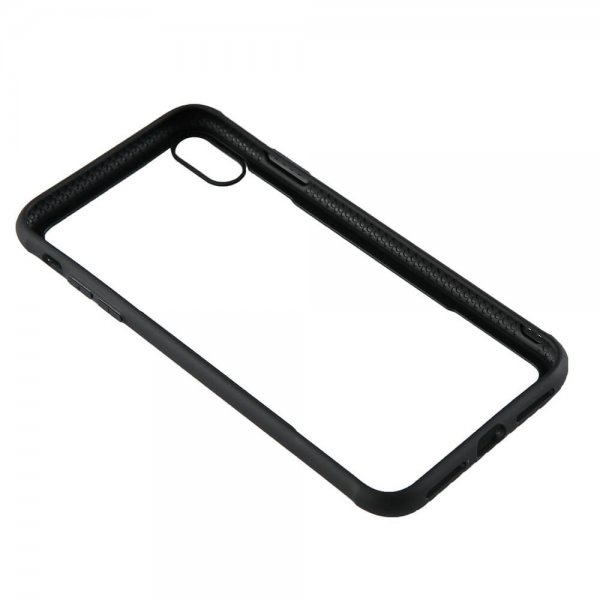 Gear iPhone Xs Max Deksel Herdet glass Klar Svart