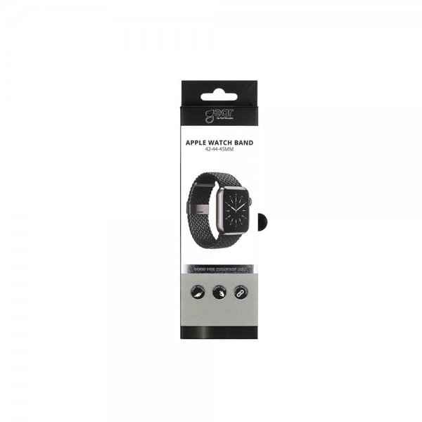 Gear Watch 38mm/Watch 40mm/Watch 41mm Armbånd Flettet Nylon Svart