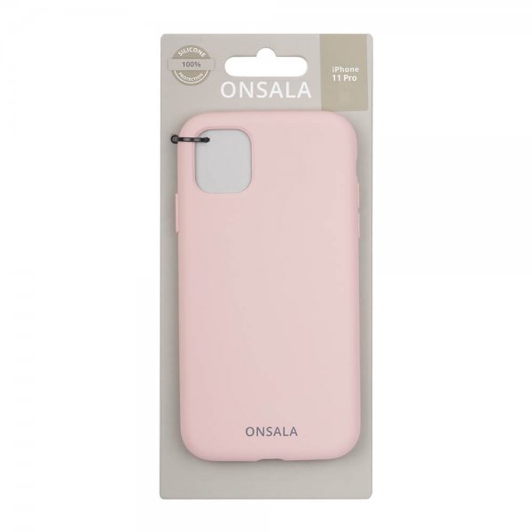 Onsala iPhone 11 Pro Deksel Silikon Sand Pink