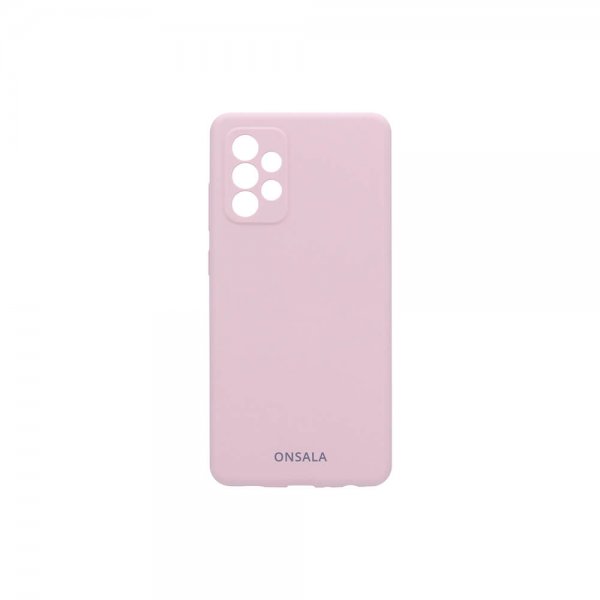 Onsala Samsung Galaxy A72 Deksel Silikon Sand Pink