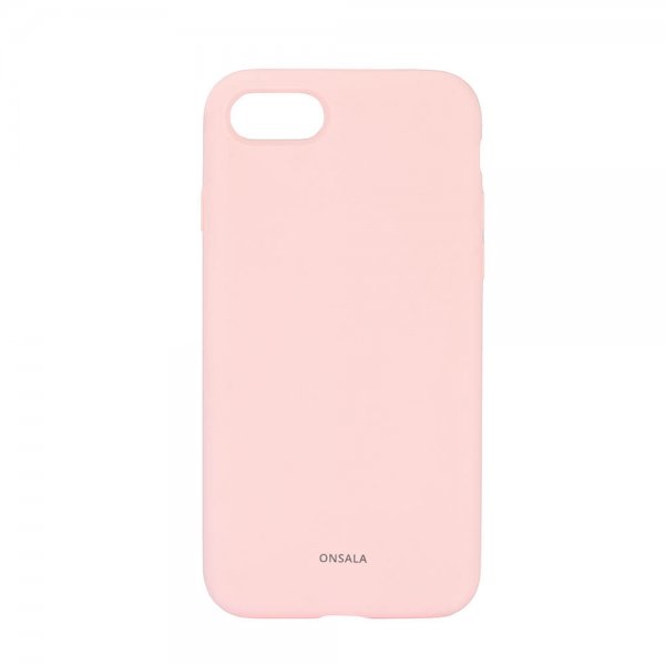 Onsala iPhone 6/6S/7/8/SE Deksel Silikon Chalk Pink