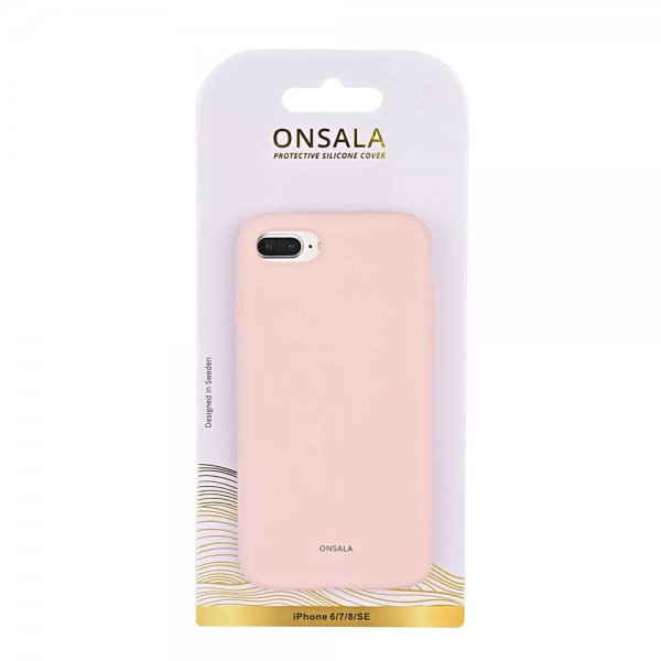 Onsala iPhone 6/6S/7/8/SE Deksel Silikon Chalk Pink