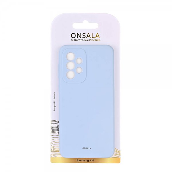 Onsala Samsung Galaxy A33 5G Deksel Silikon Light Blue