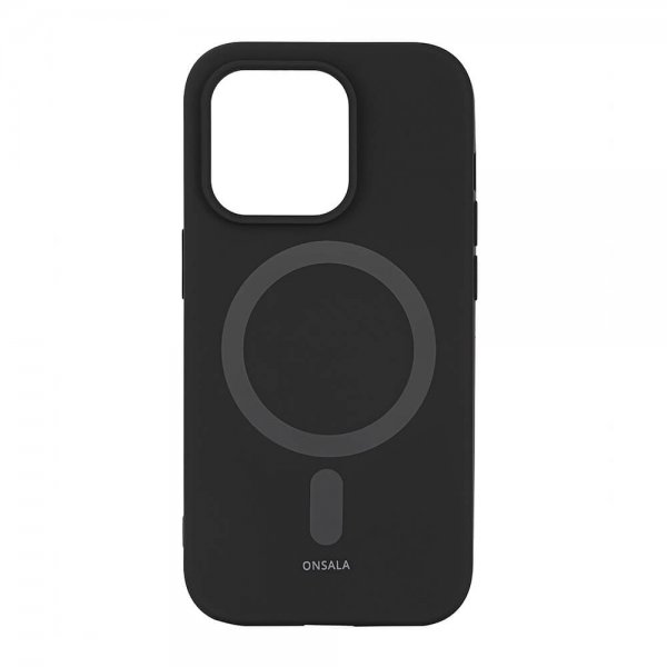 Onsala iPhone 14 Pro Deksel MagSeries Silicone Svart
