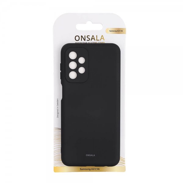 Onsala Samsung Galaxy A23 5G Deksel Silikon Svart