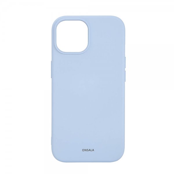 Onsala iPhone 15 Deksel Silicone Touch MagSeries Lyseblå