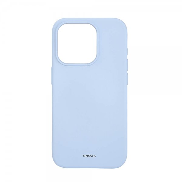 Onsala iPhone 15 Pro Deksel Silicone Touch MagSeries Lyseblå