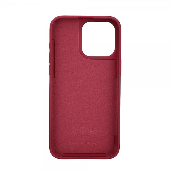 Onsala iPhone 15 Pro Max Deksel Silicone Touch MagSeries Deep Red