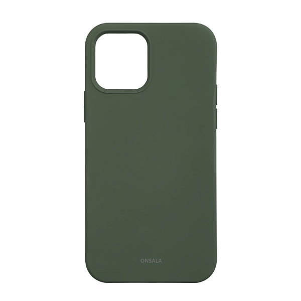 Onsala iPhone 12/iPhone 12 Pro Deksel Silicone Touch Olive Green