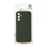 Onsala Samsung Galaxy A35 Deksel Silicone Touch Olive Green