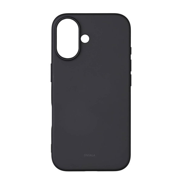 Onsala iPhone 16 Deksel Silicone Touch Svart