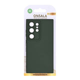 Onsala Samsung Galaxy S24 Ultra Deksel Silicone Touch Olive Green