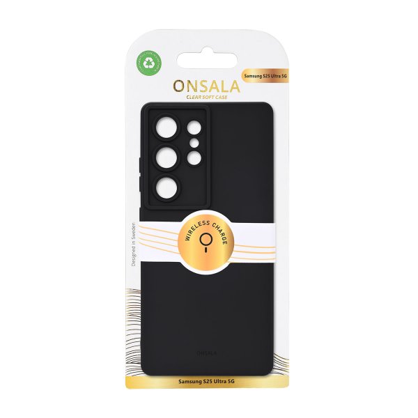 Onsala Samsung Galaxy S25 Ultra Deksel Silicone Touch Svart