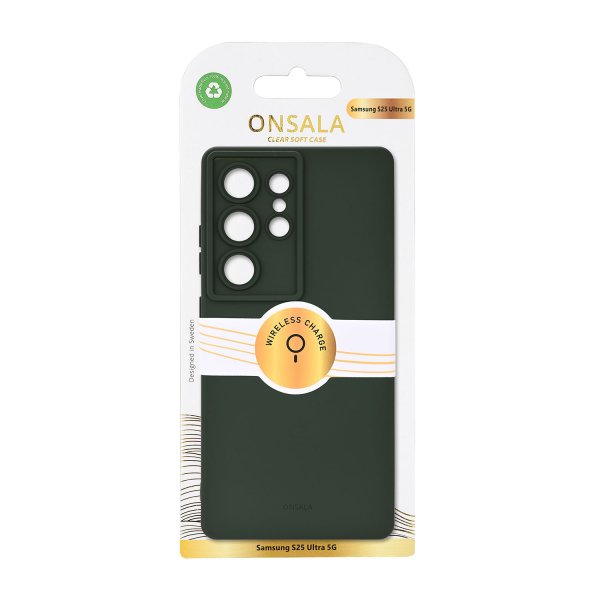 Onsala Samsung Galaxy S25 Ultra Deksel Silicone Touch Olivengrønn