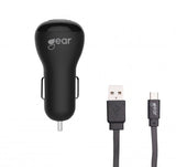 Gear Billader 1xUSB 1A Micro-USB kabel 1m Svart